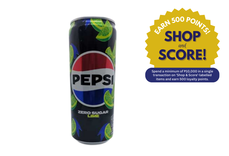 Pepsi Zero Sugar Lime in Can 320ml (Shop & Score 500!)