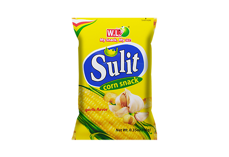 W.L. Sulit Corn Snack Garlic Flavor 10g