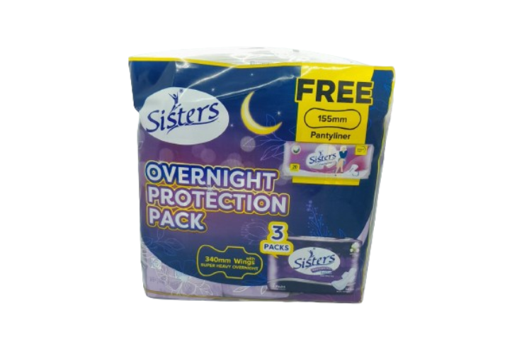 Sisters Night Napkin 4's Free Sisters Pantyliner 20's