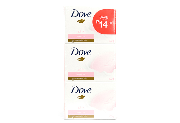 Dove Beauty Bar Soap Pink 100g x 3